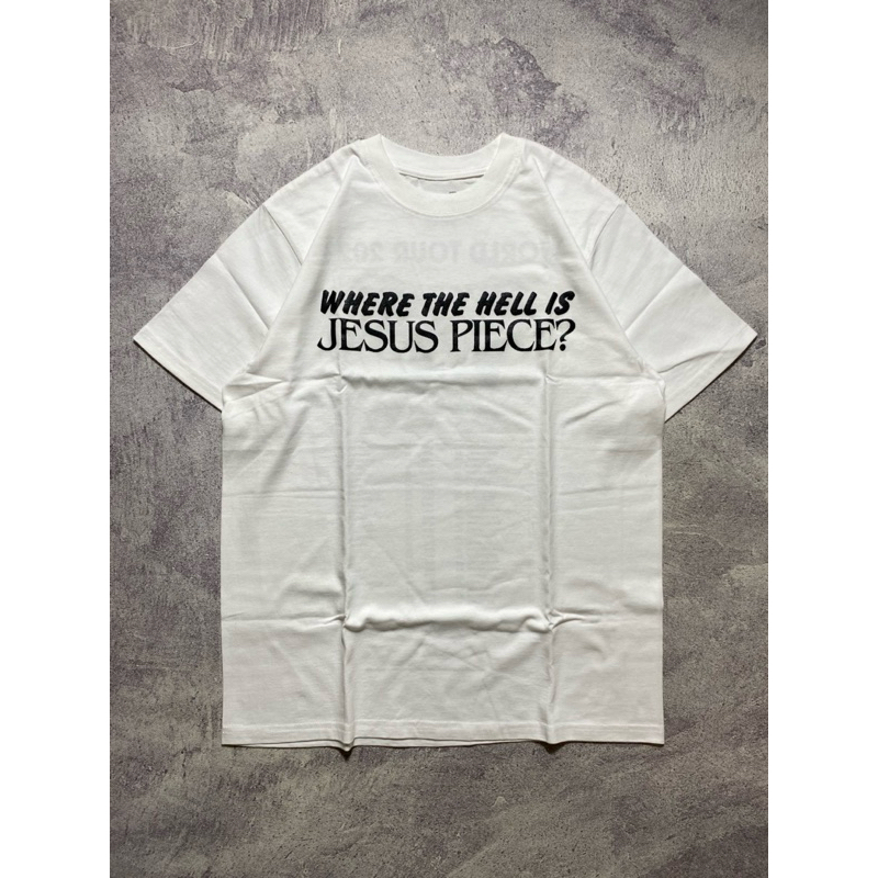 SNSCO TSHIRT JESUS PIECE HC - WORLD TOUR 2023 (WHERE THE HELL IS JESUS PIECE?) KAOS PRIA