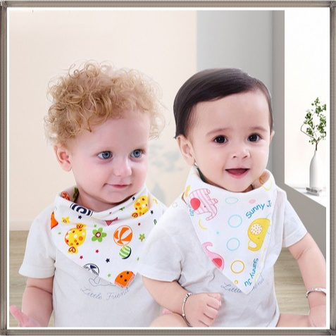 Celemek bayi/Celemek makan bayi /Bib bayi/Slabber Segitiga Bayi/Celemek Makan Bayi qw