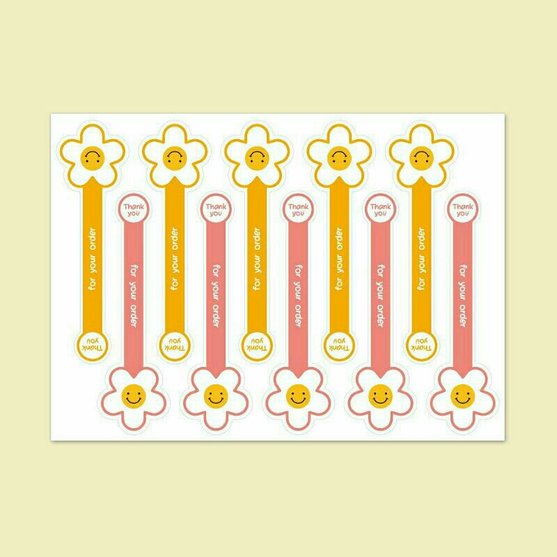 

STICKER SEAL BUNGA