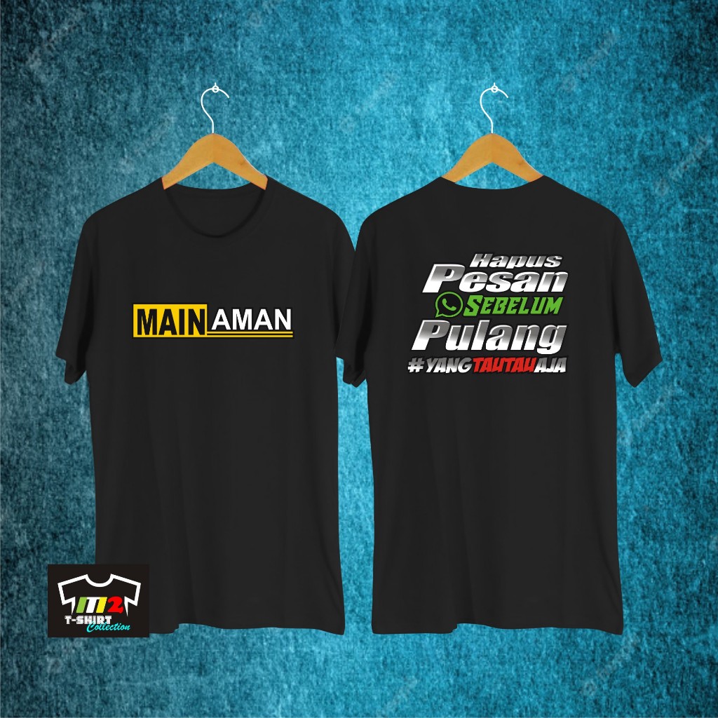 MAIN AMAN PAKAIN PRIA ATASAN KAOS TERBARU VIRAL TRENDING DEWASA