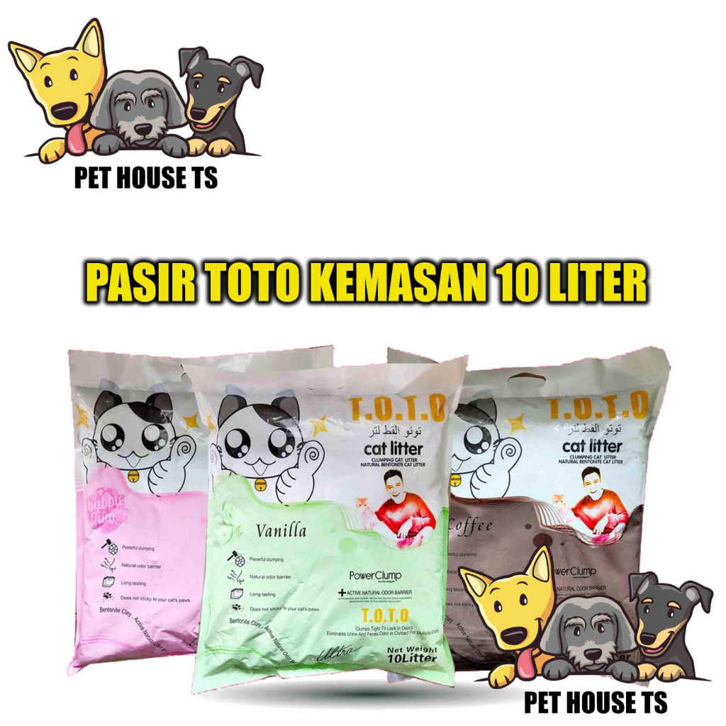Toto Pasir Kucing Gumpal Wangi 10 Liter