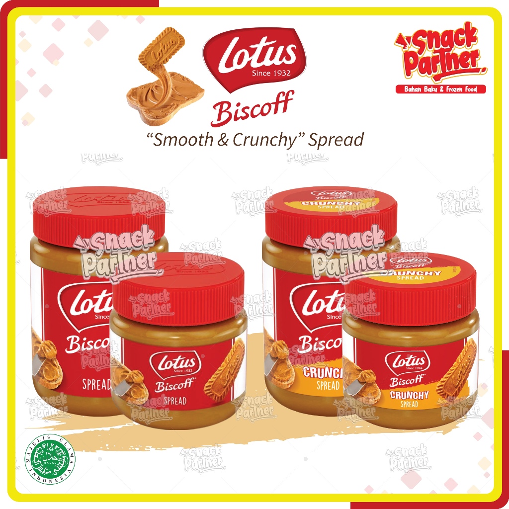 

LOTUS BISCOFF SPREAD | CRUNCHY 200 / 380 GR - Selai Biskuit Biscuit Smooth Crunchy 200GR 380GR