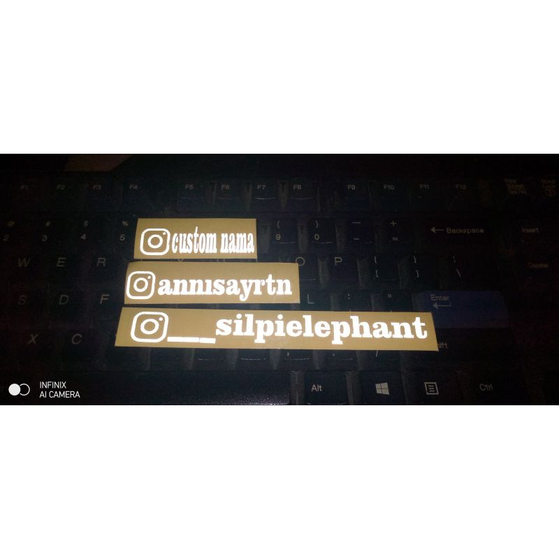 stiker custom NAMA IG