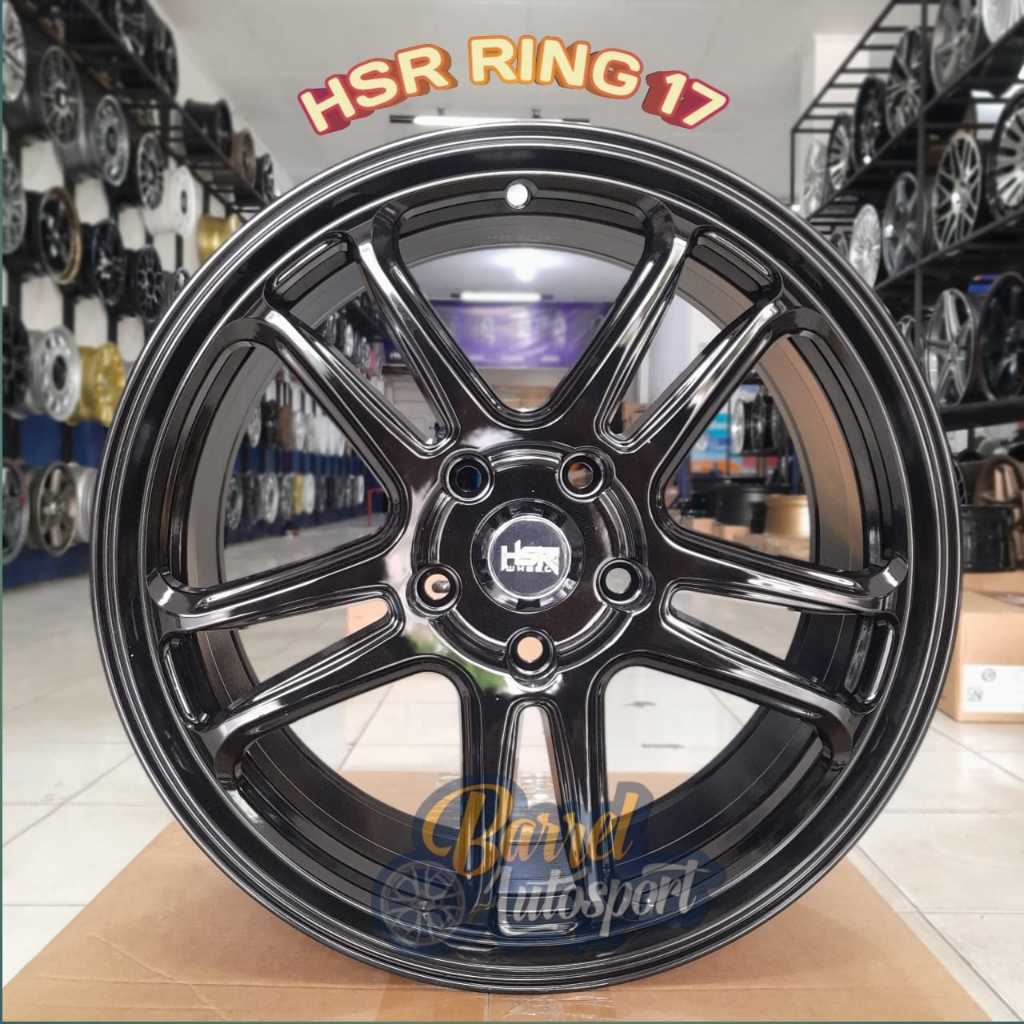 Promo Velg Mobil R17 Hsr Nx spo pcd 5x114,3 Black Buat Mobil  Estima, Harrier, Hilux Single ,Xpnder 