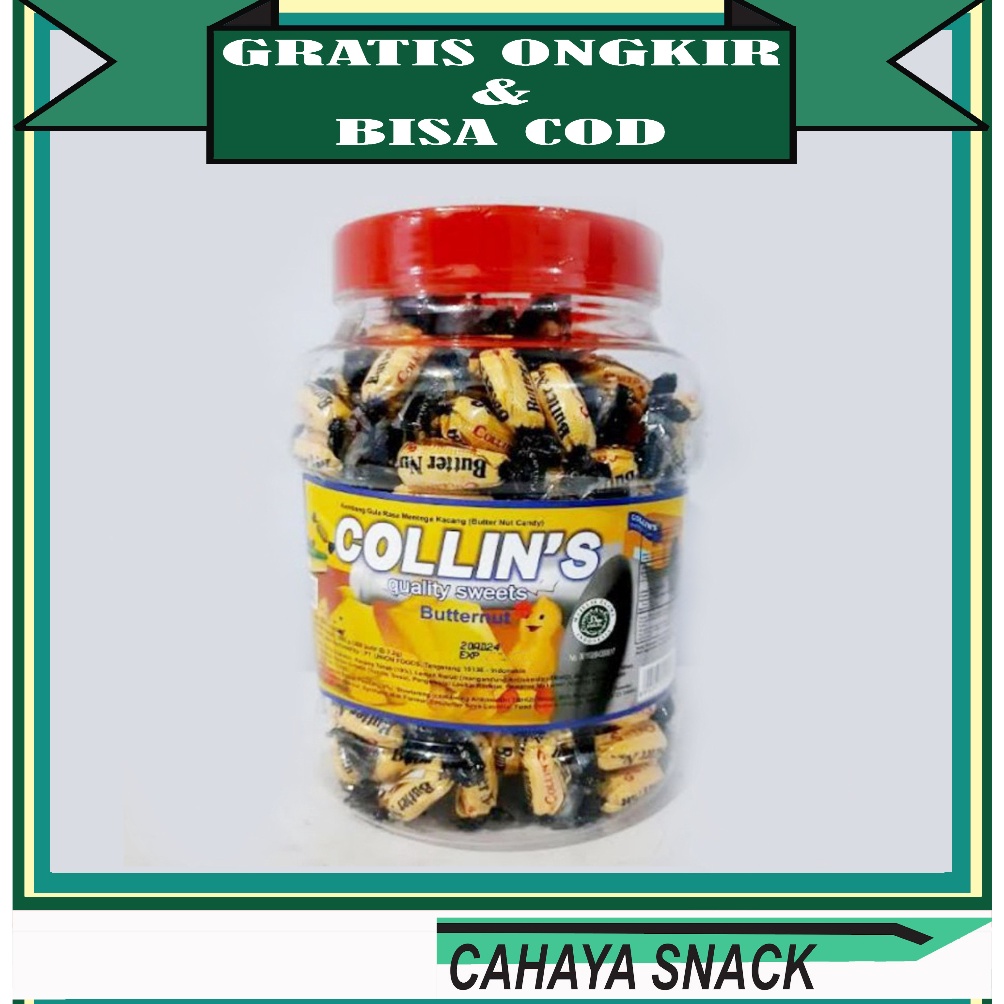

Best seller Permen Kacang COLLINS Buternut 665 gram isi 28 butir PRN