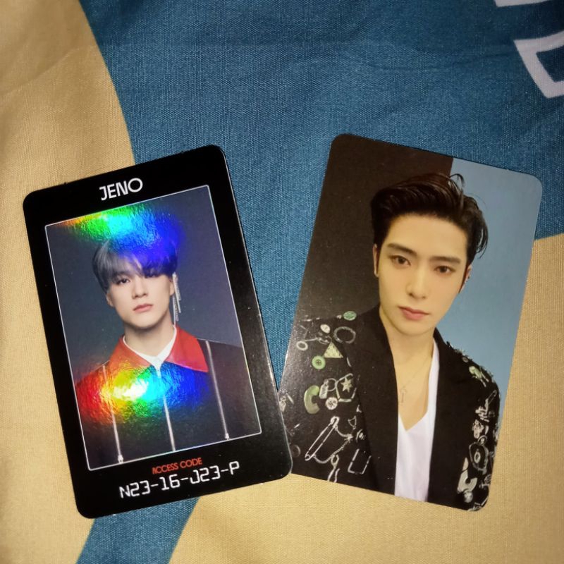 Photo card Jaehyun NCT dan Acces card Jeno NCT ‘RESONANCE’ pt 2 versi Arrival 