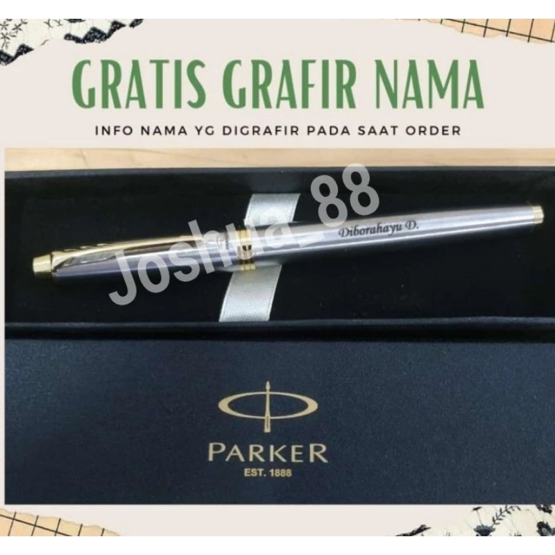 

Pulpen Parker IM RB New Premium Gratis Ukir Nama / Logo Sendiri