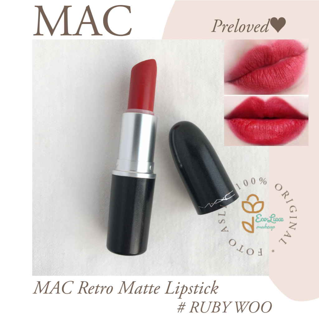 MAC Lipstick Retro Matte Lipstick RUBY WOO (Preloved)