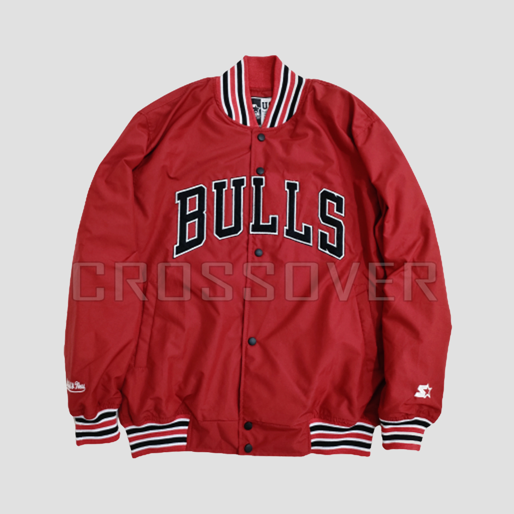 Bomber Jacket Varsity Baseball NBA Chicago Bulls Red For Unisex Original