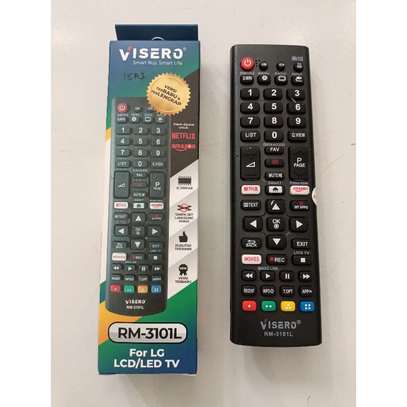 Remote Remot TV LG VISERO LCD / LED / HDMI / Smart TV