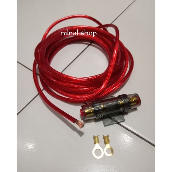 ke kabel strum aki power mobil kabel strum 5 metersikring tabung2pc skun aki