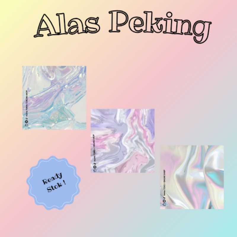 

| ALAS PEKING | ABSTRAK | READY STOK | FREE PLASTIK OPP |