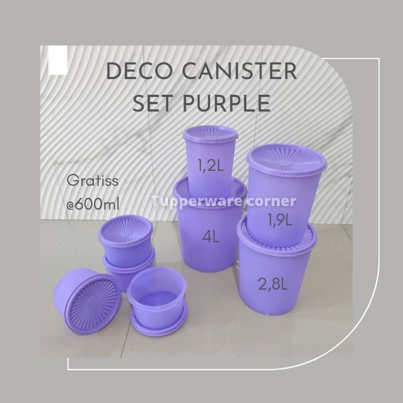 TUPPERWARE // Deco Canister Set