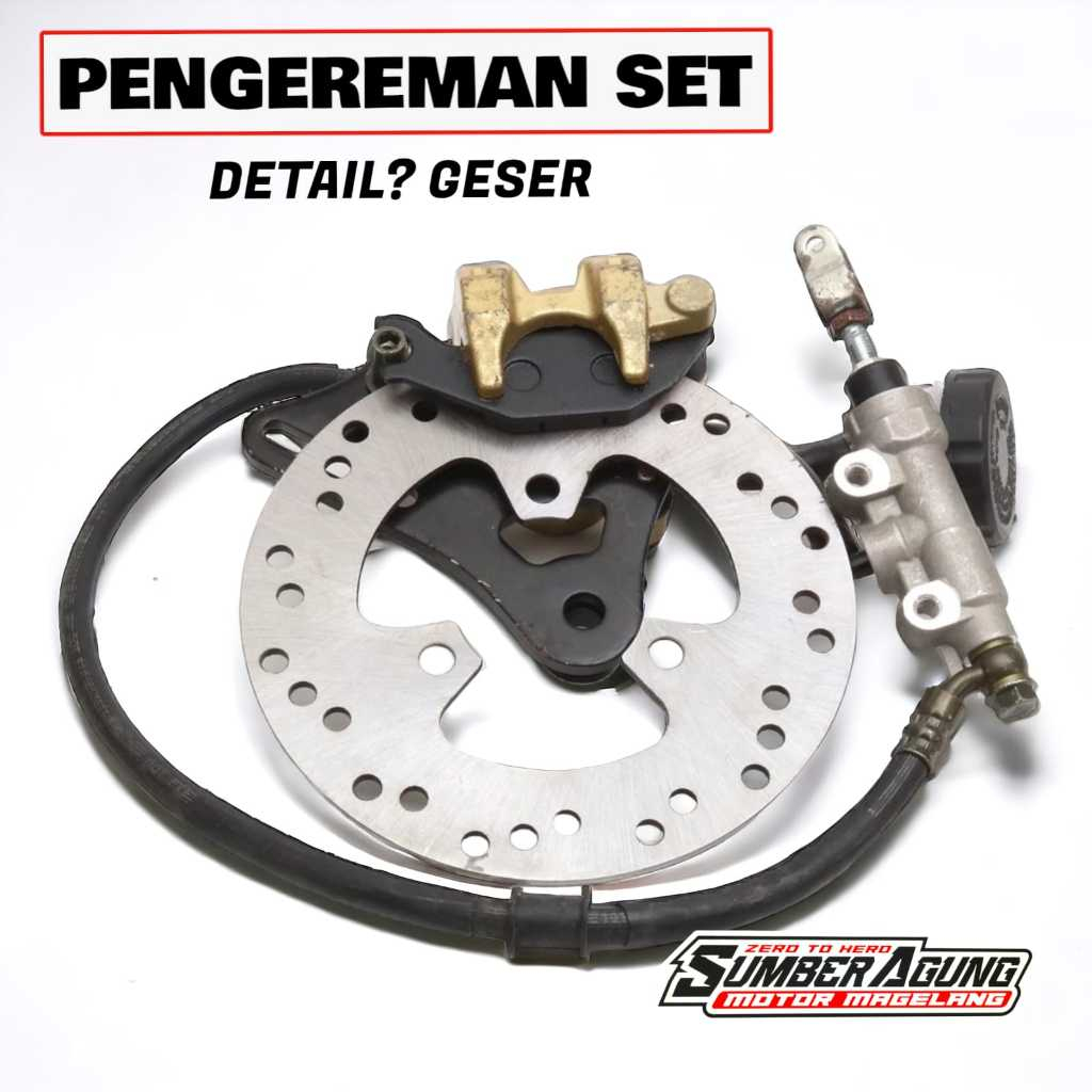 PENGEREMAN SET BELAKANG REM CAKRAM SET ASSY SUZUKI SATRIA FU BELAKANG