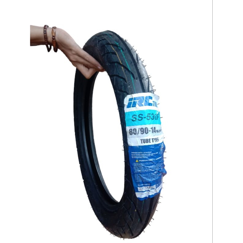 ban IRC non tubles asli original ring 14 ukuran 80/90 untuk motor matic beat, Vario, mio