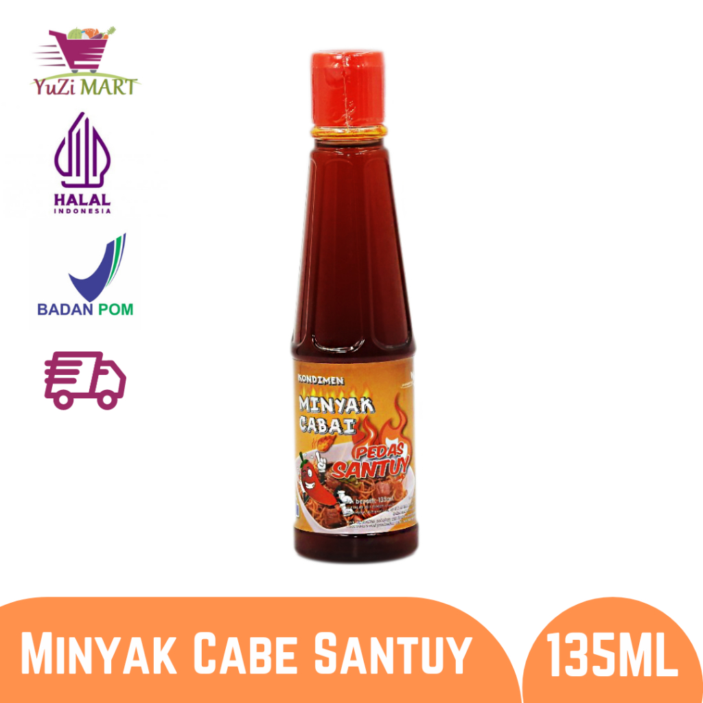 

Minyak Cabai Santuy 135 ml / Minyak cabe Lv 10