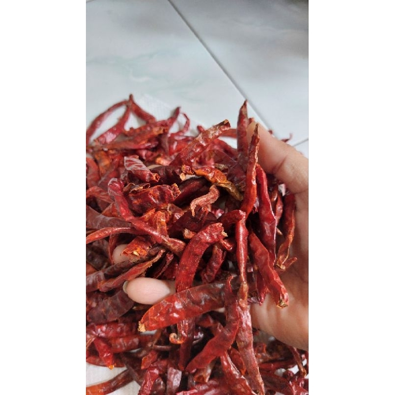 

Cabe Teja | Cabe Kering | extra pedas | Tanpa tangkai