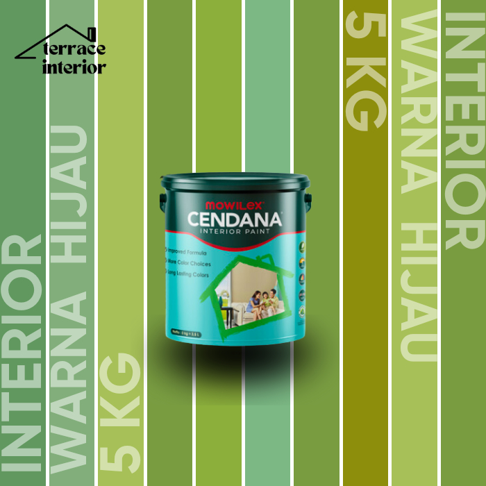 Cat Tembok Mowilex Cendana Interior Warna Hijau 5 kg