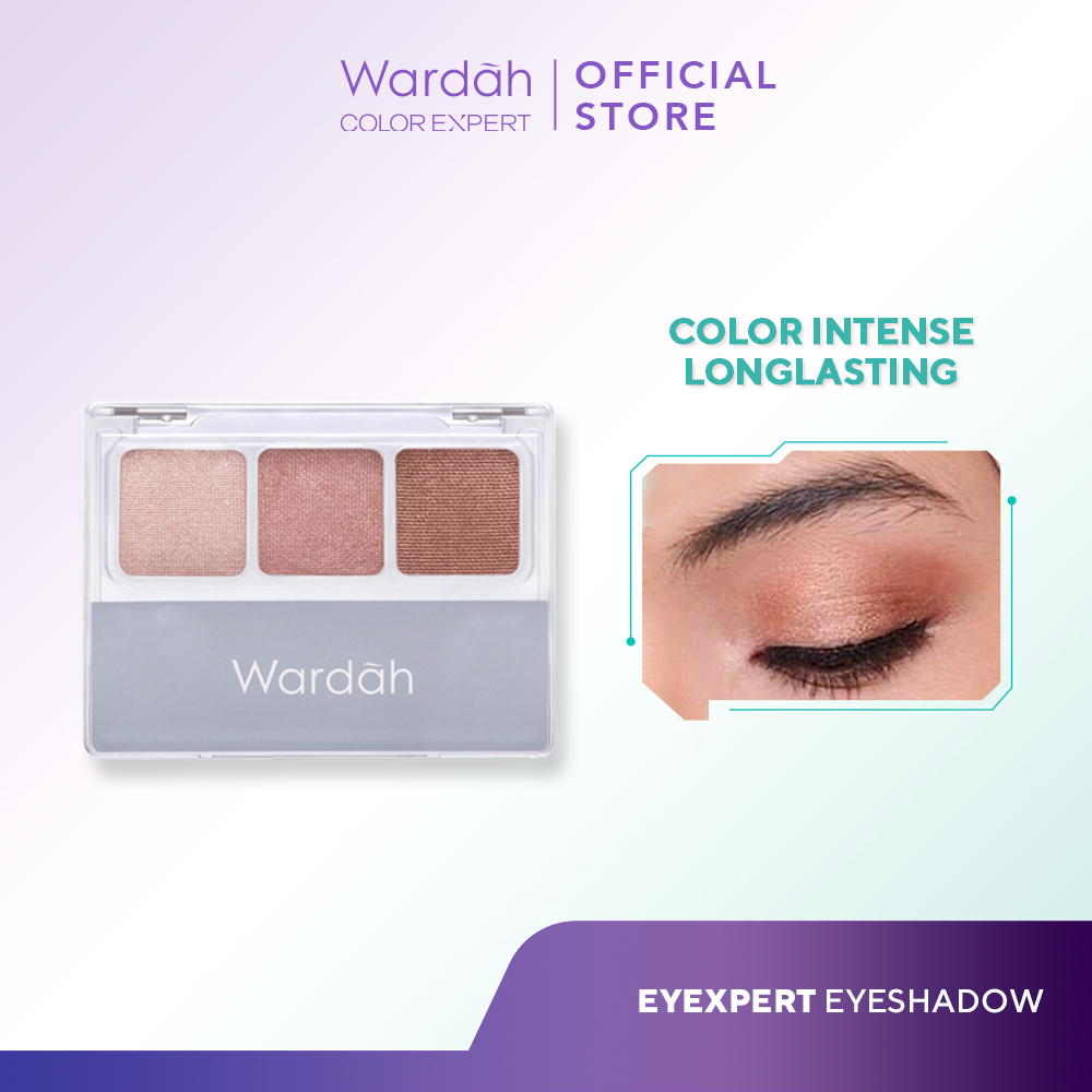 WARDAH EyeXpert Eyeshadow - 3 Warna Intense Yang Tahan Lama - Makeup