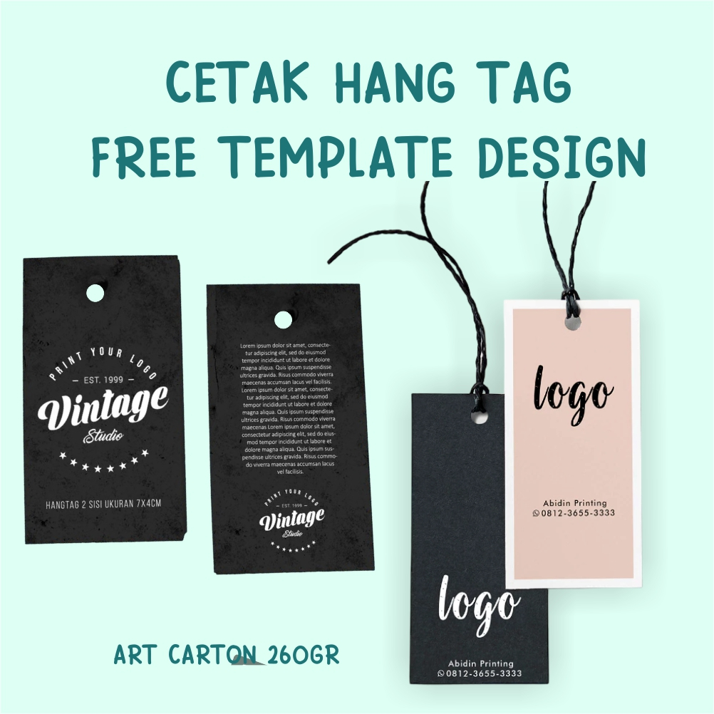 

Hang Tag Baju - Label Baju - Label Merek - Hang Tag custom Label (FREE DESIGN)