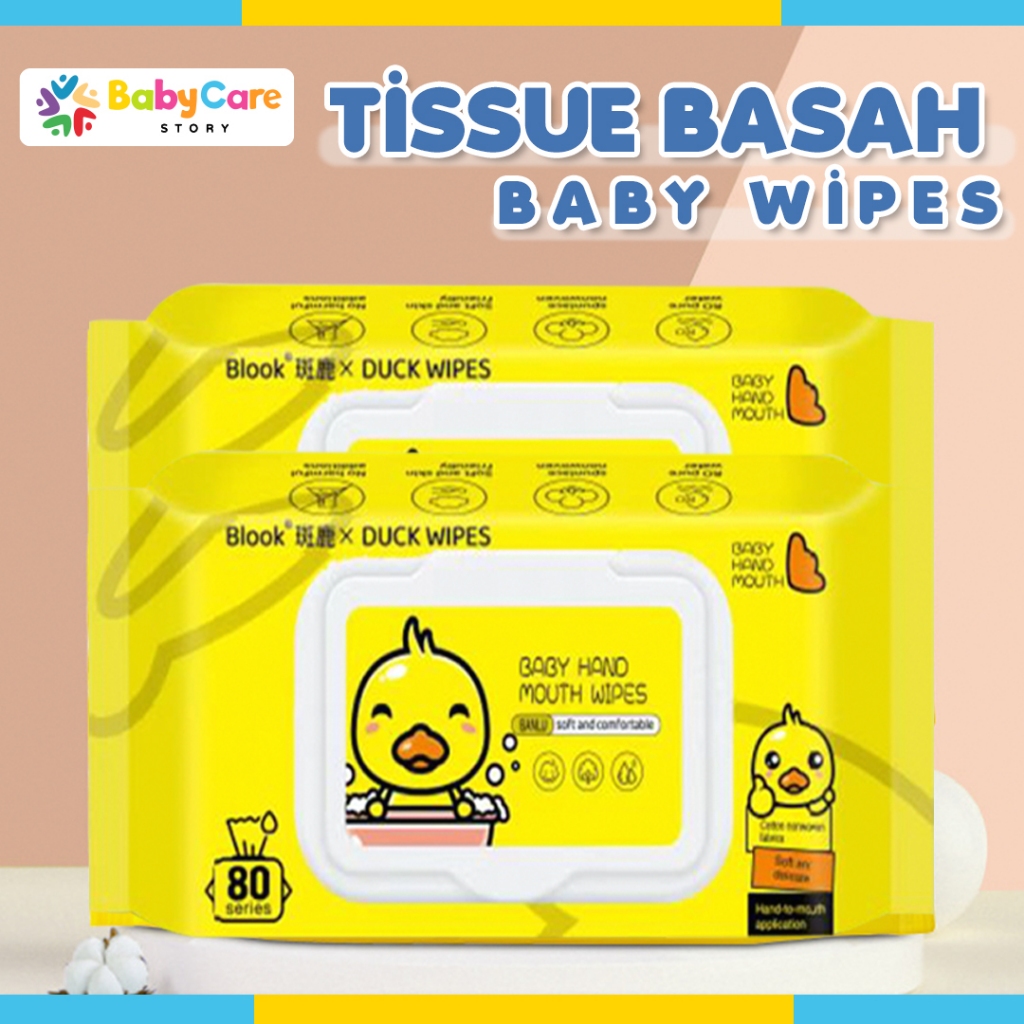 PROMO! Tissue Basah Bayi Newborn Ganti Popok Diapers Anak Baby Wet Wipes 80s Perlengkapan Bayi Tisu Basah Wajah Perawatan Kecantikan