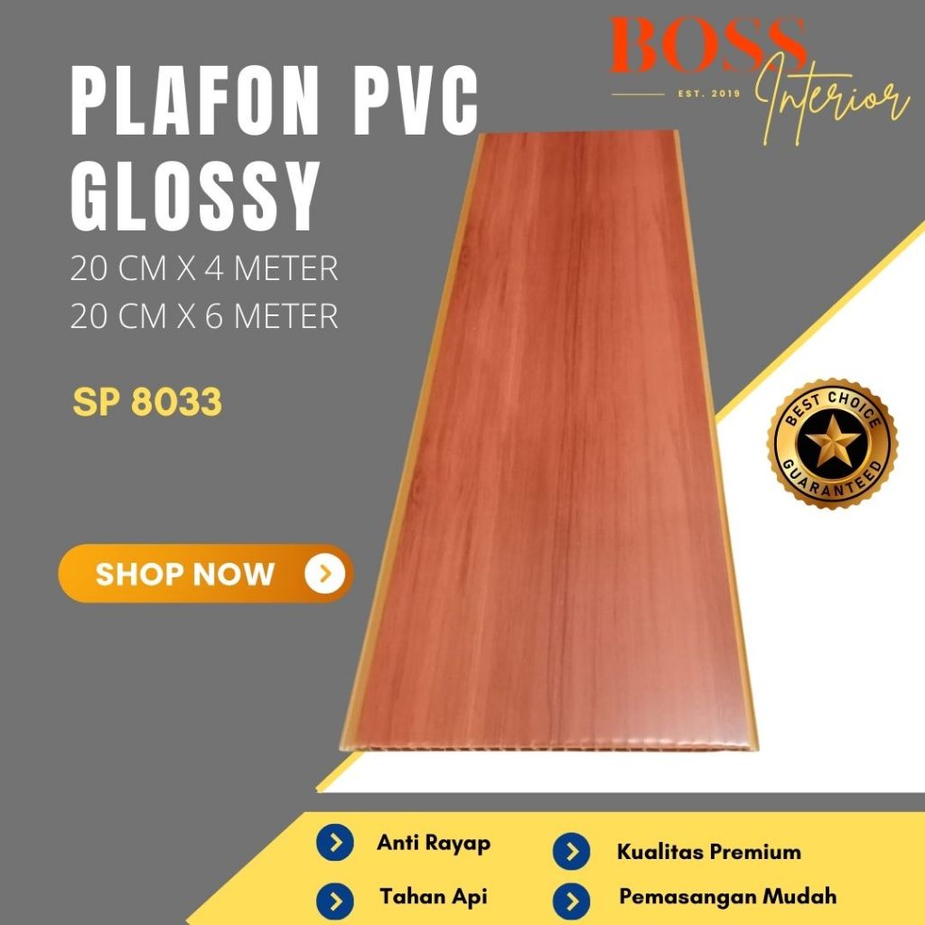Plafon PVC | Plavon Rumah Minimalis Aesthetic Banyak Motif | Plafon Premium Glossy Anti Rayap Anti A