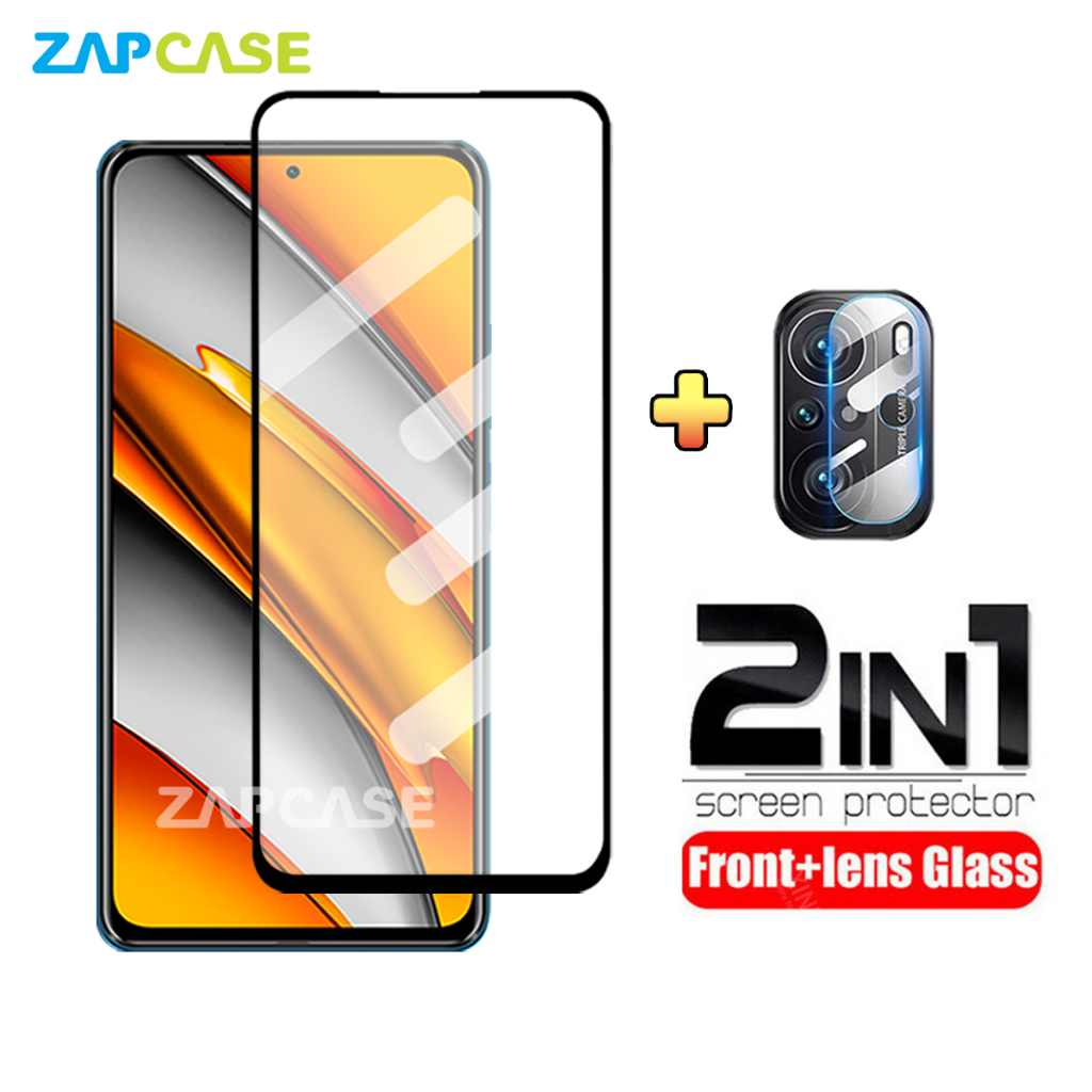 Xiaomi Poco F3/F3 Pro Paket 2IN1 Tempered Glass Layar dan Tempered Glass Camera