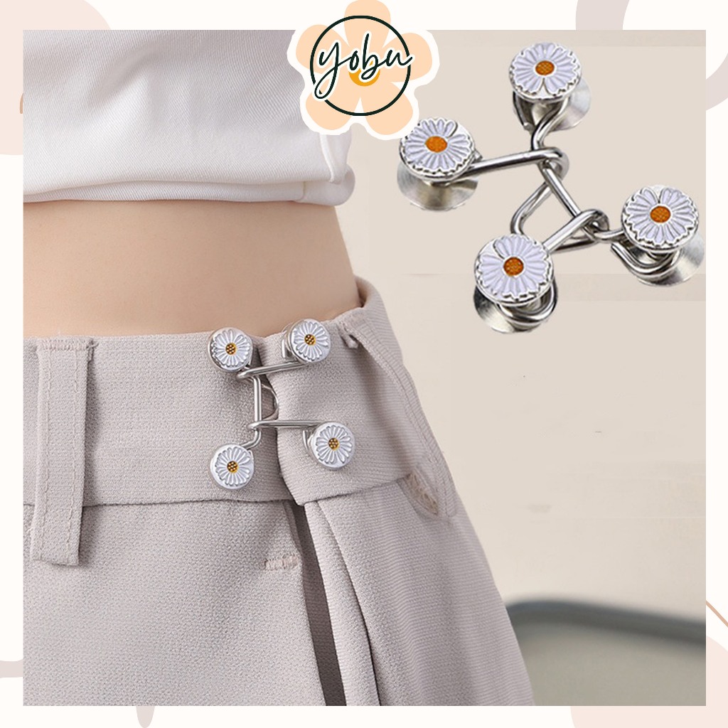 Kancing pengecil Celana Logam Adjustable Button Kancing Pengecil Jeans YB-0142