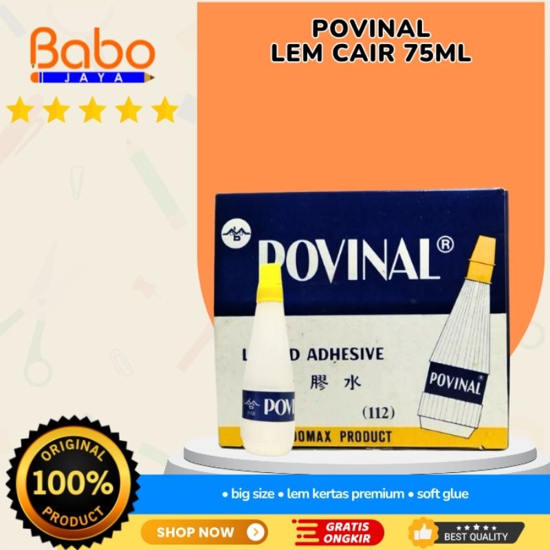 

BABO JAYA LEM CAIR POVINAL GLUE BENING 112 75ML
