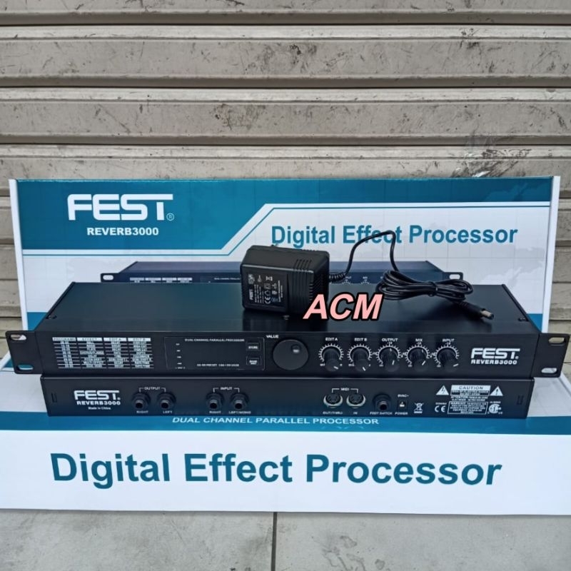 EFFECT VOCAL FEST REVERB3000 EFFECT DIGITAL PROCESSOR REVERB 3000
