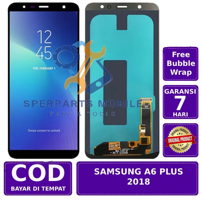 LCD TOUCHSCREEN Samsung A6 Plus A605 2018 ORIGINAL OLED 100% Fullset Touchscreen GARANSI + PACKING /