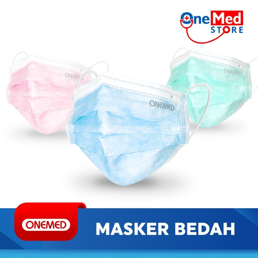 Masker Medis Karet Onemed Earloop Box Isi 50 Pcs MR