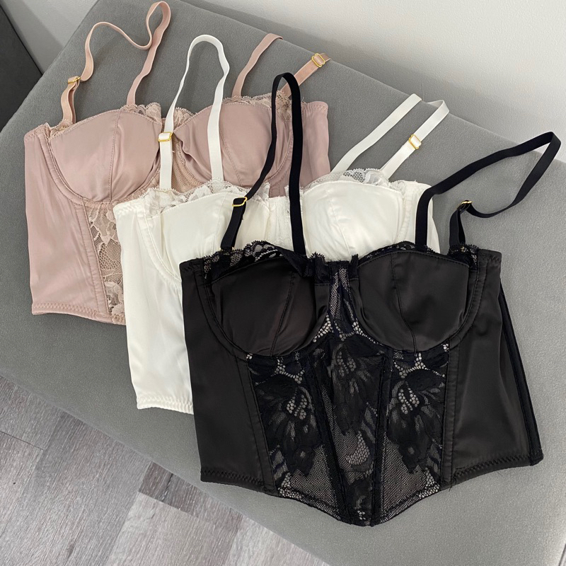 BECA LACE BUSTIER / BAJU KORSET BRA WANITA