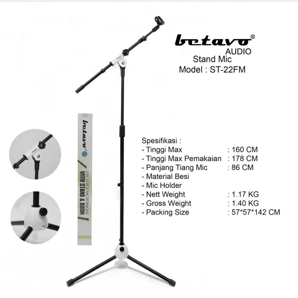 Stand Mic Betavo ST 22FM