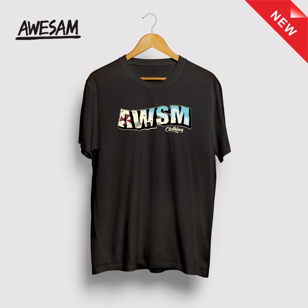 [ TERBARU ] KAOS AWESAM DISTRO 020 - AWSM BEACH