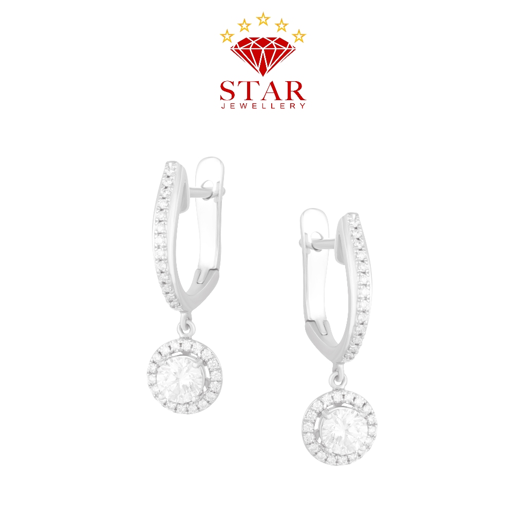 Anting Berlian Solitaire Sertifikat GIA LPER1422863 - Star Jewellery