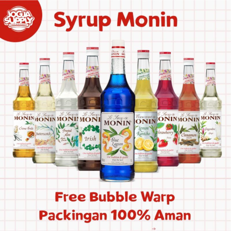 

Monin Syrup/ Syrup Monin All Varian (Botol 700ml)