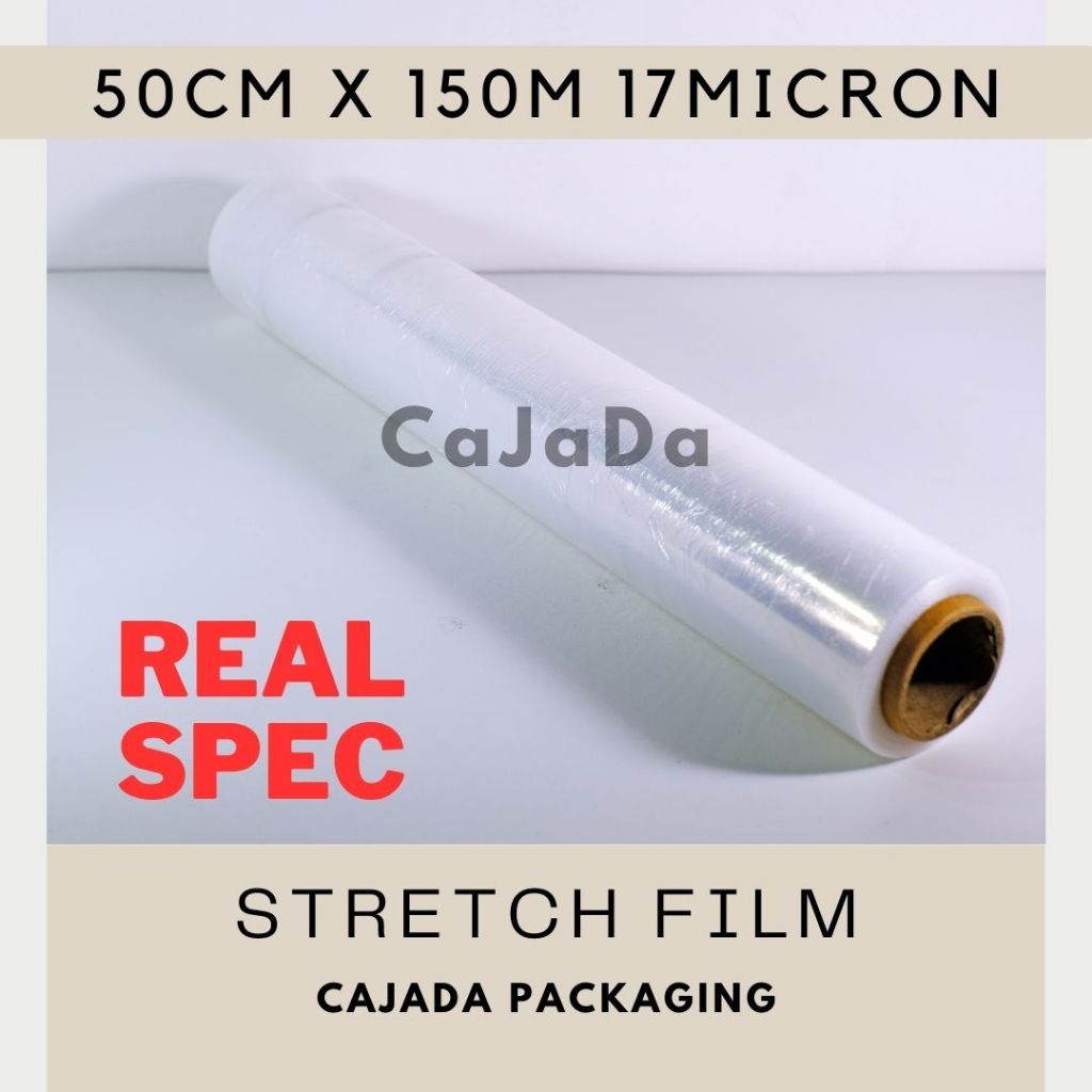 Stretch Film Plastic Wrap 50cm x 150m Bening