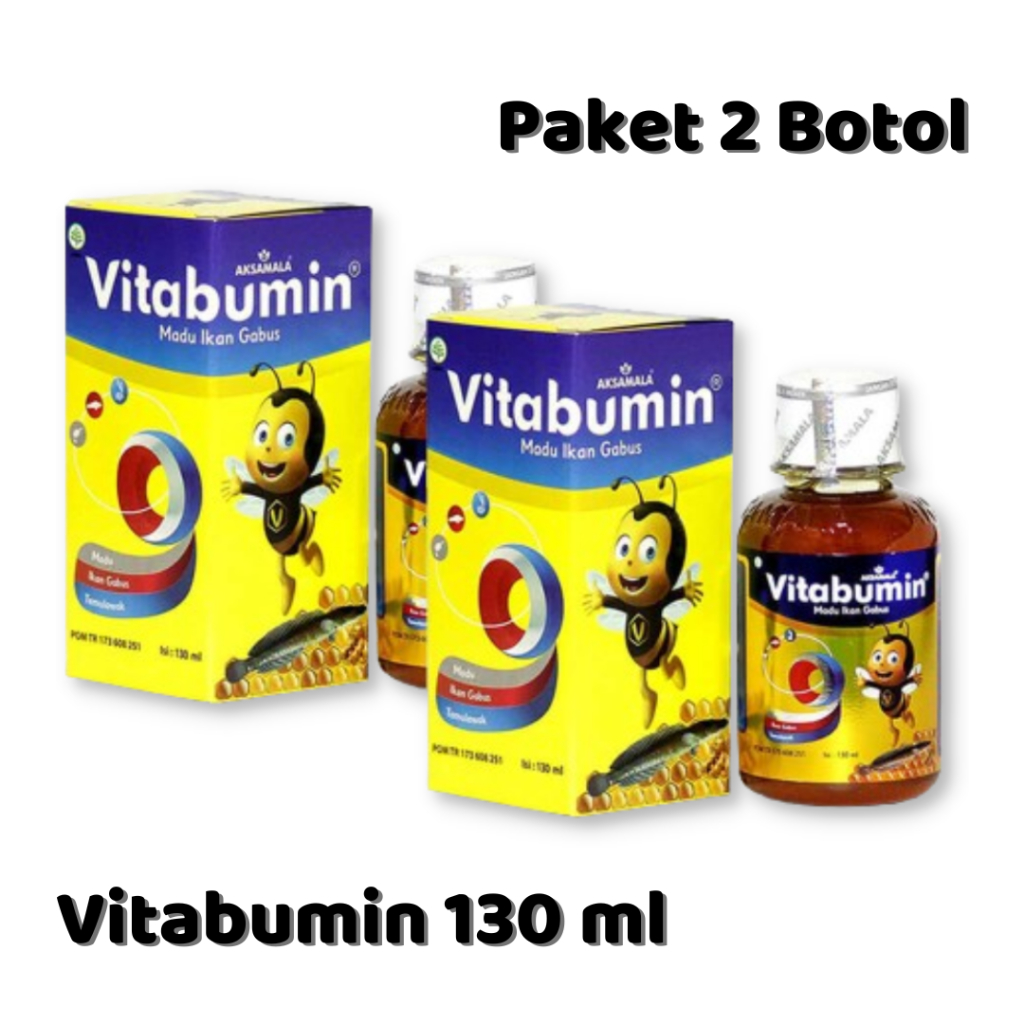 

PAKET 2 BOTOL Madu Anak Vitabumin 130 ML
