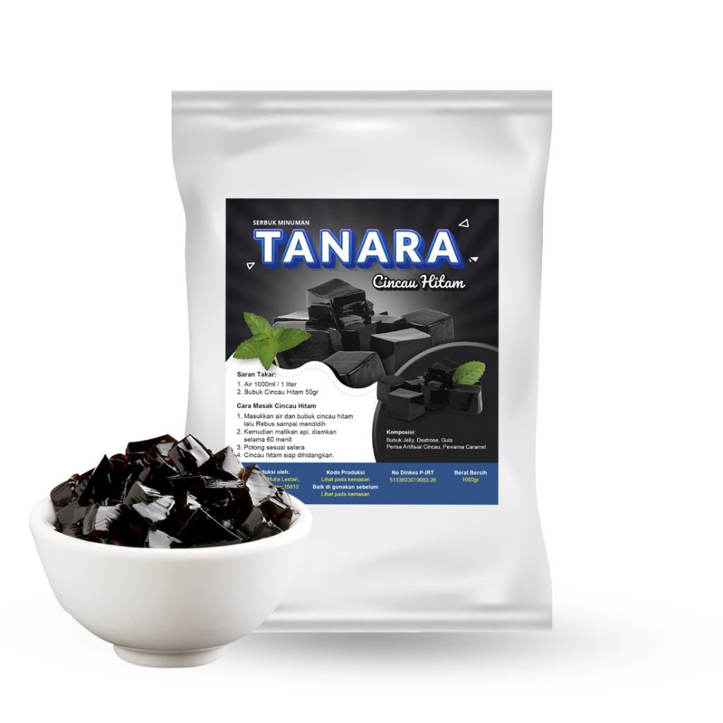 

Cincau Hitam Bubuk 500gr - Grass Jelly Powder - Aneka Topping Minuman Tanara powder