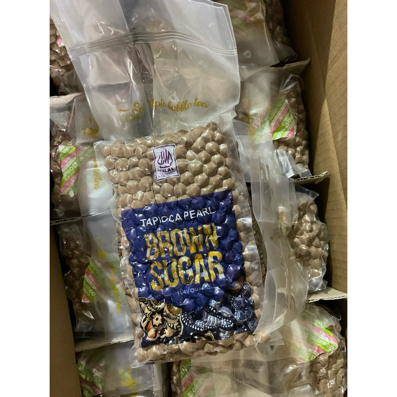 

Boba Pearl Brown Sugar / Tapioca Pearl itpin Bubble tea Brown Sugar Gula Aren / Mutiara Tapioka