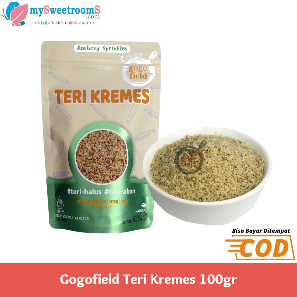 

Gogofield Teri Kremes NON MSG / MPASI Bayi / Taburan Ikan Teri MPASI