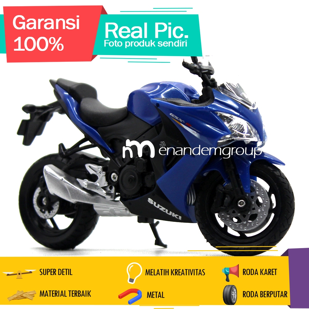 Diecast Miniatur Mainan Motor Suzuki GSX-1000F