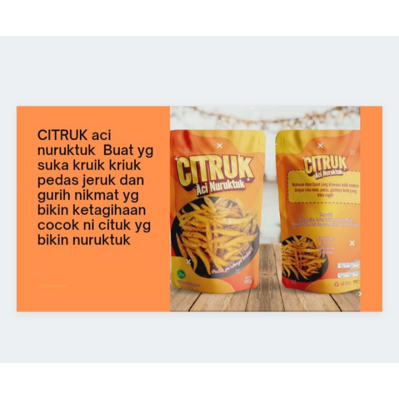 

Citruk pedas gurih kriuk AFIZA SNACK