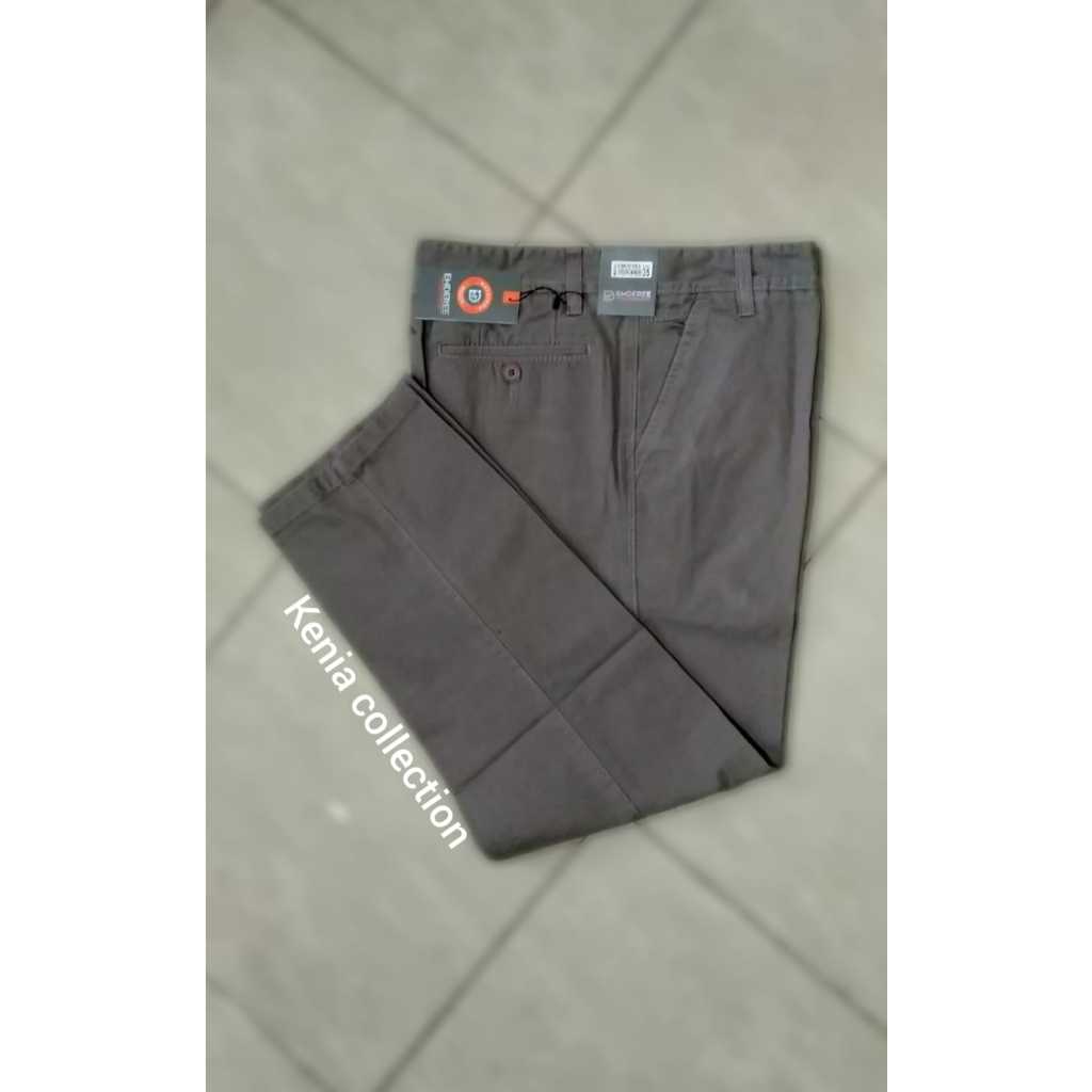 celana panjang pria _EMDEREE Abu Tua