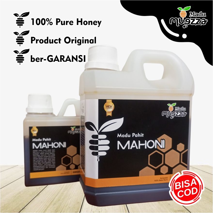 

MADU PAHIT MAHONI 1KG , 100% PURE NATURAL HONEY , Madu Muezza MADU ASLI MURNI ALAMI dari NEKTAR BUNGA MAHONI