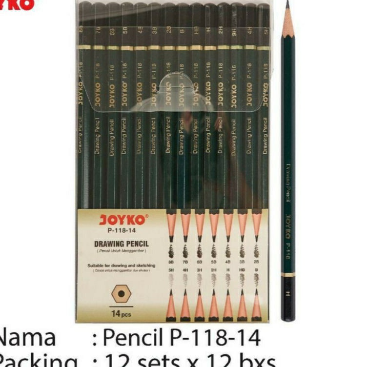 

ART F52T DRAWING PENCIL 14 SET JOYKOSET PENSIL MENGGAMBAR JOYKO