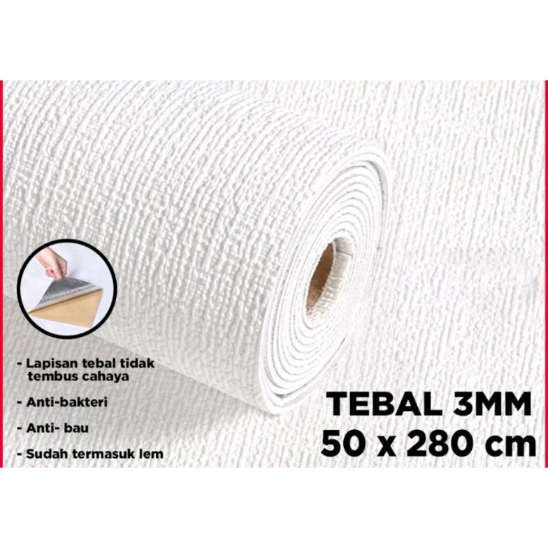 wallpaper linen foam tidak berbekas di tembok KODE S4A5