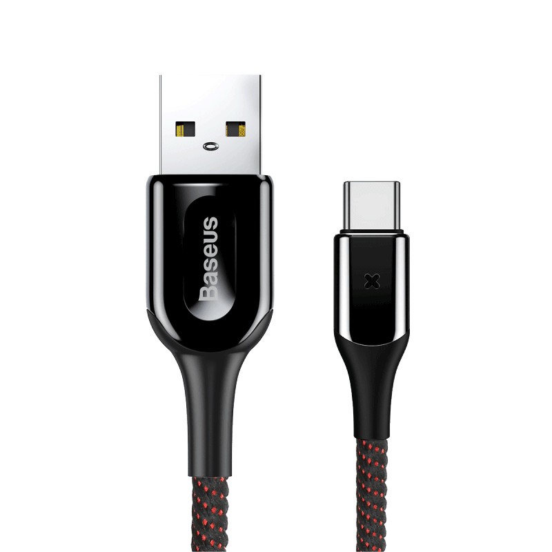 Kabel Type-C Baseus 3A 1M X-Shape Light