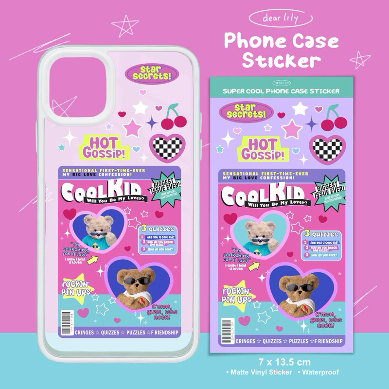 

Dear lily - Super Cool Magazine Phone Case Sticker / Stiker Hp Aesthetic 2000s Magazine - Popteen / Stiker Bingkai Deco Casing Hp iPhone Samsung Oppo Vivo Xiaomi / Korean Frame Case Phone Sticker
